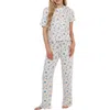 Honeydew Printed Pajama Set In Renewal Floral