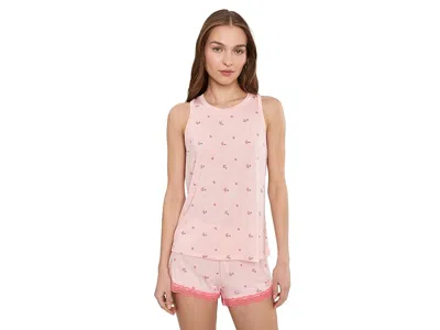 Honeydew All American Tank Top Shorties Set In Pink