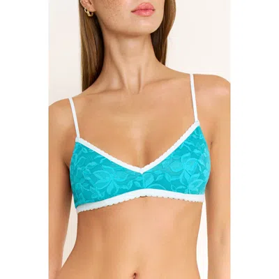 Honeydew Azlin Lace Bralette In Blue