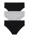 Honeydew Bailey Hipster, 3 Pack In Black/heather