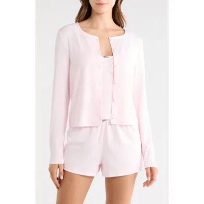 Honeydew Blissful Pointelle Jersey Pajamas In Pink