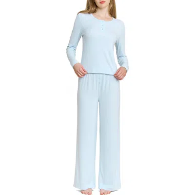 Honeydew Blissful Pointelle Pajamas In Blue