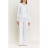 Honeydew Blissful Pointelle Pajamas In White