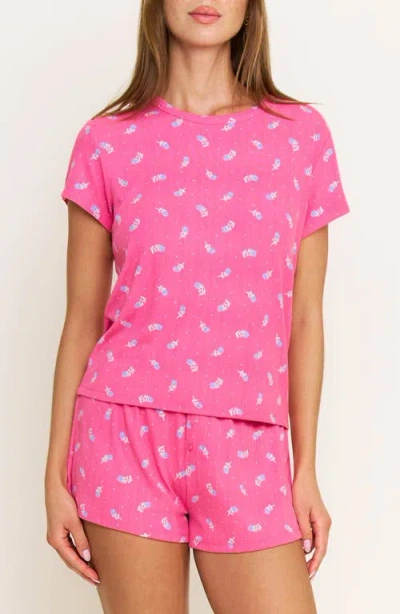 Honeydew Blissful Pointelle Short Pajamas In Multi