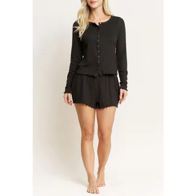 Honeydew Blissful Short Pajamas In Black