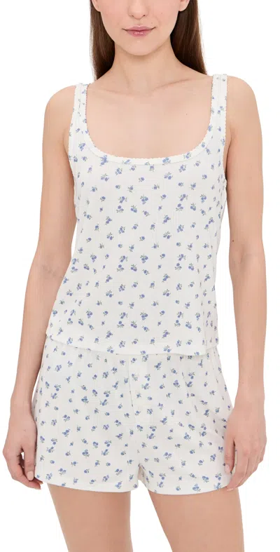 Honeydew Blissful Tank Shortie Set Ivory Ditsy In White