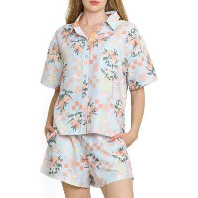 Honeydew Brunch Date Short Pajamas In Gray