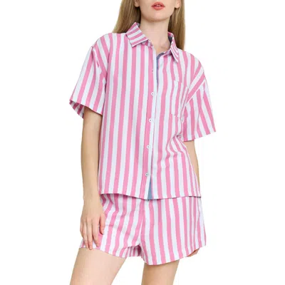 Honeydew Brunch Date Short Pajamas In Multi