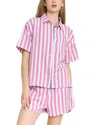 Honeydew Brunch Date Shortie Pajama Set In Pink