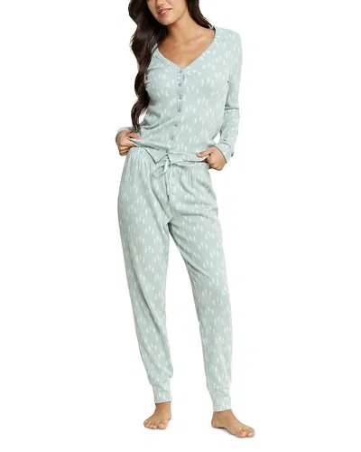 Honeydew Cabin Comfort Long Sleeve Pajama Set In Multi