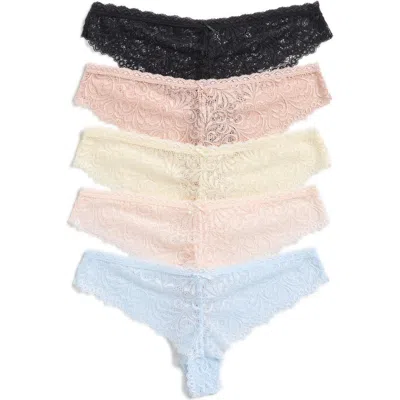 Honeydew Cat Assorted 5-pack Thongs