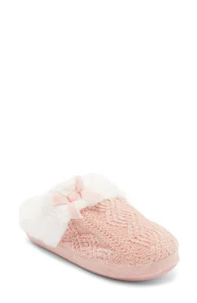 Honeydew Chenille Knit Slipper In Pink