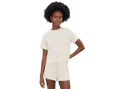 Honeydew Cloud Modal Shorties Set Women's Pajama Sets Heather Oatmeal: Sm In White