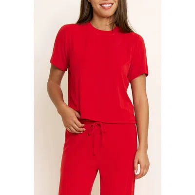 Honeydew Cloud Modal Tee In Red