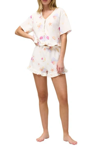 Honeydew Coastal Cozy Shortie Pajamas