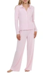 Honeydew Coffee Club Waffle Knit Pajamas In Strawberry
