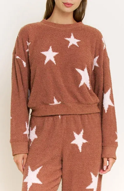 Honeydew Comfort Queen Relaxed Fit Pajama Sweatshirt In Brown