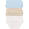 Honeydew Cool Luxe 3-pack Hipster Briefs In Blue Assorted