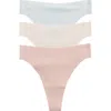 Honeydew Cool Luxe 3-pack Thongs In Multi