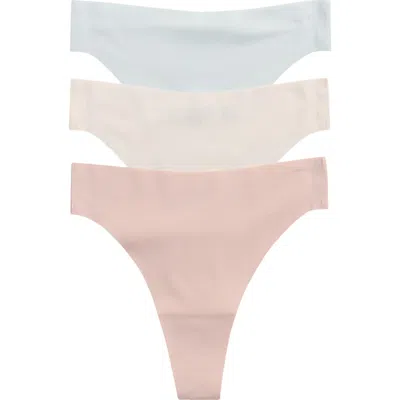 Honeydew Cool Luxe 3-pack Thongs In Multi