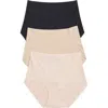 Honeydew Cool Luxe 5-pack High Waist Briefs In Black Assorted