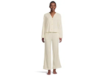 Honeydew Cozy Up Cardigan Set In White