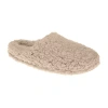 Honeydew Curly Sherpa Clog Slipper Womens Memory Foam Clog Slippers In Neutral