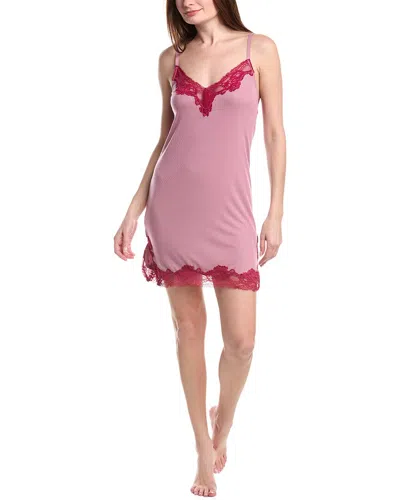 Honeydew Dream On Lace Trim Chemise In Pink