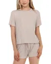 Honeydew Dreamland Shortie Pajama Set In Oatmeal