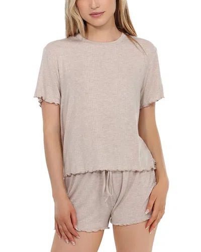 Honeydew Dreamland Shortie Pajama Set In Oatmeal