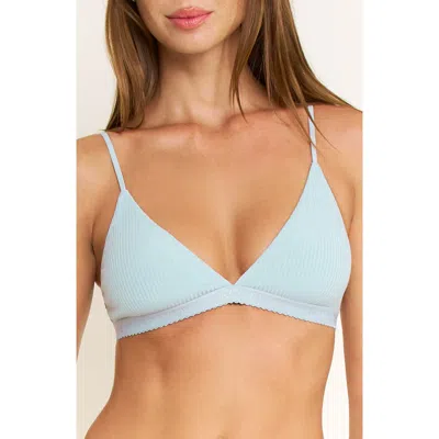 Honeydew Emma Rib Bralette In Blue