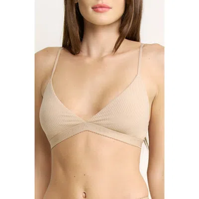 Honeydew Emma Rib Bralette In Brown