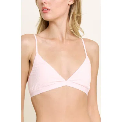 Honeydew Emma Rib Bralette In Pink