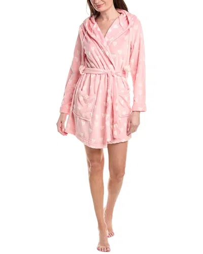 Honeydew Fluffy Buddy Burnout Plush Robe In Pink