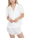 Honeydew Forever Mine Bow Jacquard Satin Shortie Pajamas