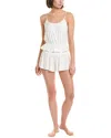 Honeydew Intimates 2pc Clear Skies Eyelet Lounge Set In White