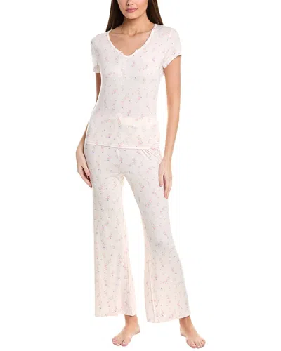 Honeydew Intimates 2pc Good Times Pajama Set In White