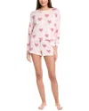 Honeydew Intimates All American Long Sleeve Shortie Pajamas In Multi