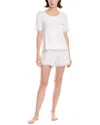 Honeydew Intimates 2pc Something Sweet Shortie Set In White