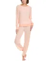 Honeydew Intimates Star Seeker Brushed Jersey Pajamas In Orange