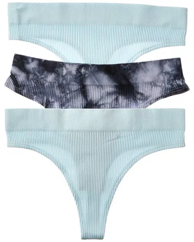 Honeydew Intimates 3pk Bailey Thong In Blue