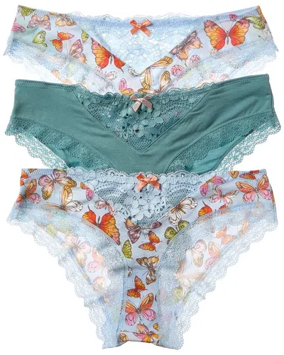 Honeydew Intimates 3pk Willow Hipster In Green