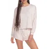 Honeydew Intimates All American Long Sleeve Shortie Pajamas In Calm Python