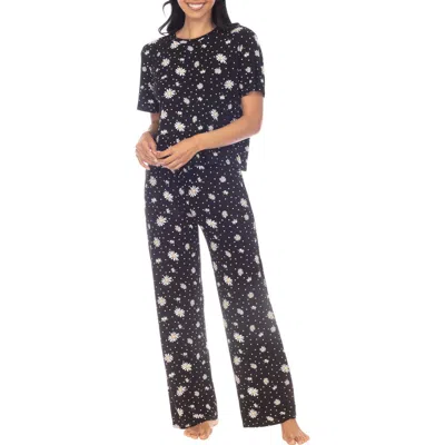 Honeydew Intimates All American Pajamas In Black Daisies