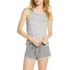 Honeydew Intimates All American Shortie Pajamas In Gray