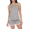 Honeydew Intimates All American Shortie Pajamas In Gray