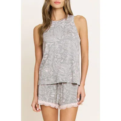 Honeydew Intimates All American Shortie Pajamas In Gray