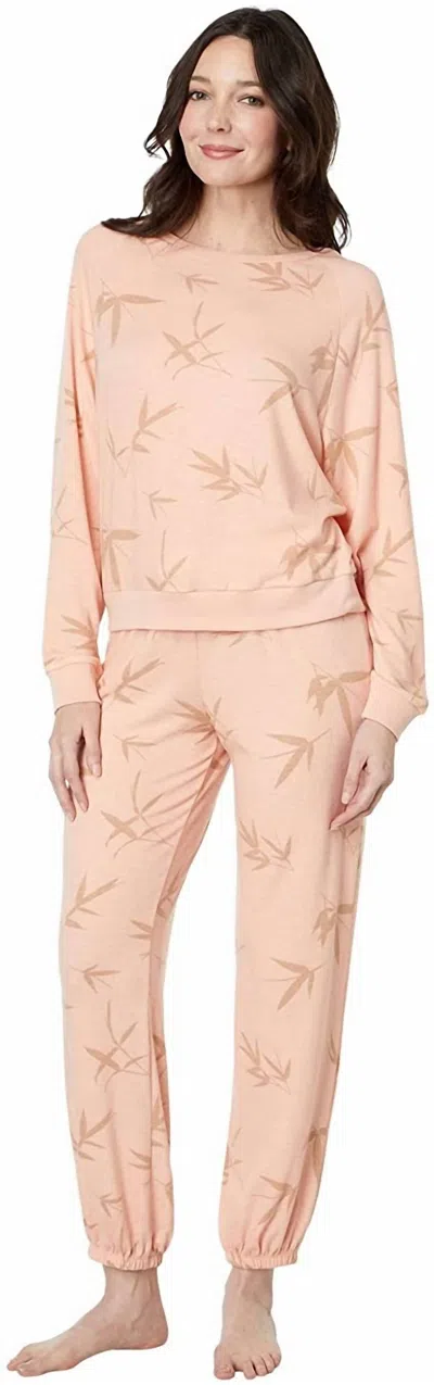Honeydew Intimates Brushed Jersey Lounge Set In Georgia Bamboo In Pink