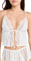 Honeydew Intimates Charli Open Tank White In White