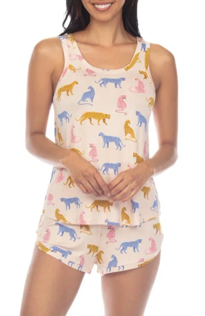 Honeydew Intimates Good Times Short Pajamas In Multicolor Cheetahs